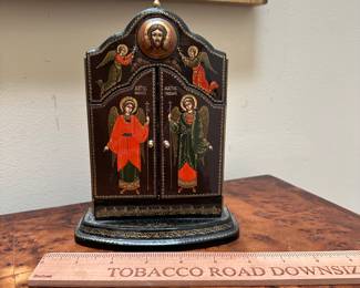 F56 - $75. Orthodox Triptych Icon