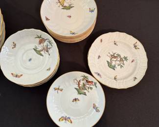 CP3 - $5500. Herend Rothschild Bird China. 75 Pieces ( dinner & serving) Priority will go to anyone interested in the entire set - feel free to send offers on individually pieces and if I split the set I will let you know!