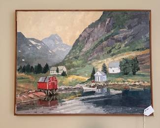 F49 - $150. Joan Rose Thomas - 1980. Measures 27" x 21". (NJ artist)