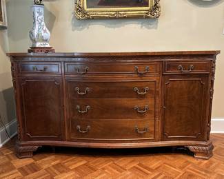F34 - $250. John Stuart Buffet / Side Board. Solid Wood in good vintage condition. 
