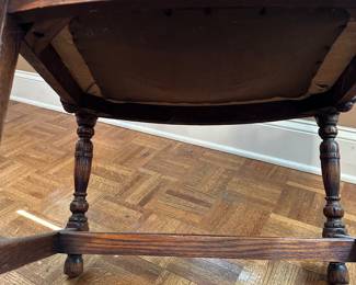 F18 - $125. Single Antique Side Chair. Federal Oak - Jamestown NY "Jamestown Lounge Co"