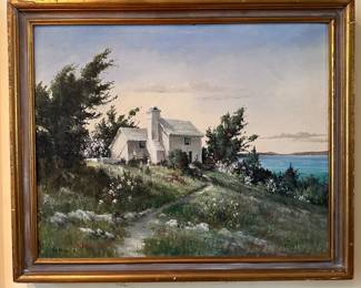 F88 - $225. W. F. Snow signed original painting on canvas. Measures 19" x 23" framed. 