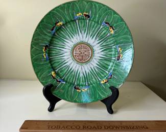 F62 - $85. Porcelain Bok Choy Plate. 