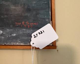 F49 - $150. Joan Rose Thomas - 1980. Measures 27" x 21". (NJ artist)