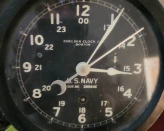 Vintage Marine Mechanical Clock--The Chelsea Clock Company ,Boston