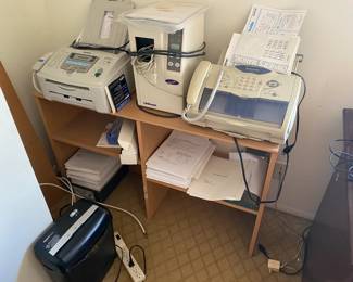 Office equipment including ticket making machine for travel agents