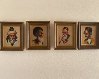 Painted portraits from Iran