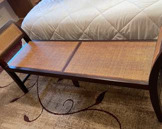 …MID CENTURY CANE WINDOW SEAT 