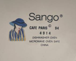 SANGO CAFE PARIS CHINA SET