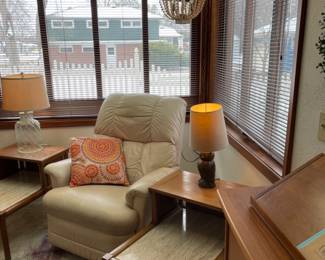 RECLINER, LAMPS AND MORE