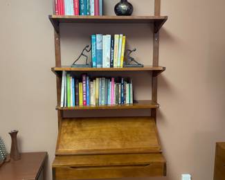 SOLD…………MID CENTURY MODULAR WALL UNIT  PART OF SET