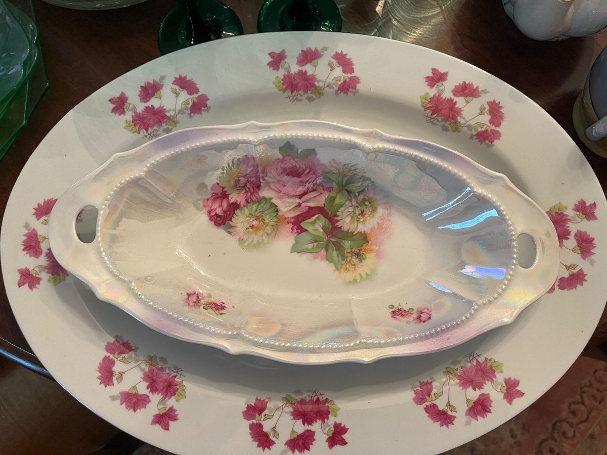 Lovely antique platters one of a kind 