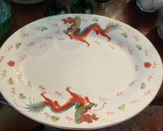 Painted Dragon platter 