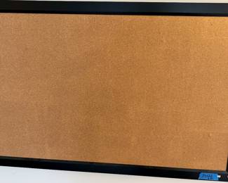 35 x 22” framed cork board $15