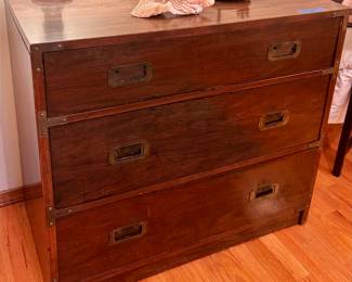 3 drawer dresser with brass accents
34 x 18 x 30”h $45