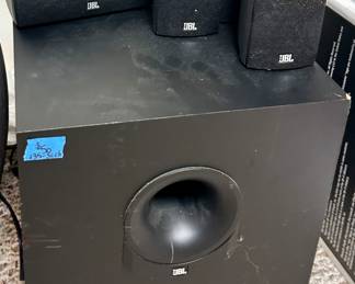 JBL 135 Subwoofer & 
Five piece surround-sound $110