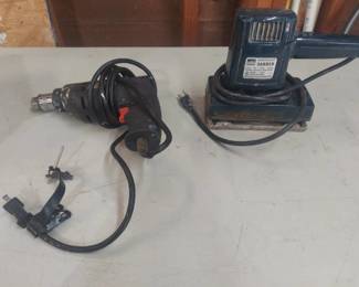 drill and sander