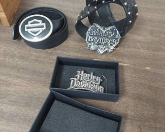 Harley Davidson belts and buckle