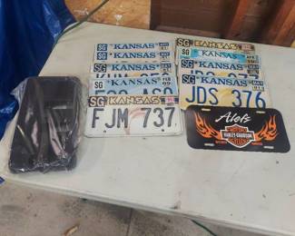 License plates and bracket