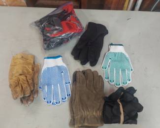 assorted gloves