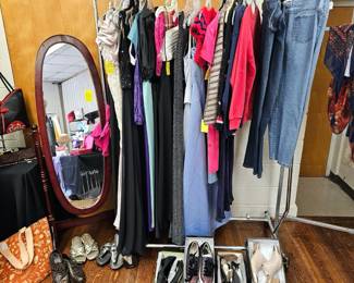 Assorted women's clothing