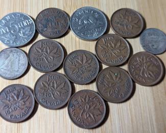 Assorted Canada Vintage Coins