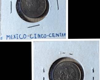 1961 Mexico Cinco Centavo