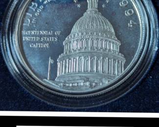 U.S. Capitol Bicentennial Silver Proof Dollar 