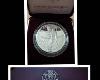 U.S. 1996 Olympic Coins of the Atlanta Games Proof Silver -- Men's Gymnastics