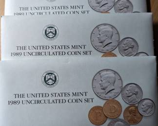 1989 U.S. Mint Uncirculated Coins