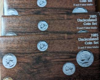 1985 U.S. Mint Uncirculated Coins