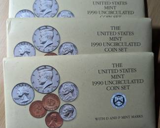 1990 U.S. Mint Uncirculated Coins