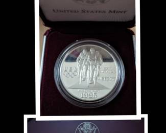 U.S. 1996 Olympic Coins of the Atlanta Games Proof Silver -- Cycling