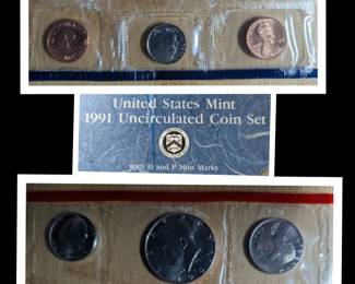 1991 U.S. Mint Uncirculated Coins