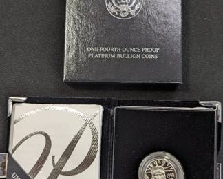 1998 Quarter Ounce Platinum Proof Coin x2