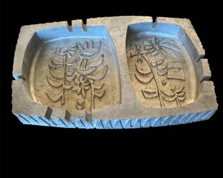 Midcentury aluminum ashtray 