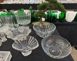 Lots of vintage glass!