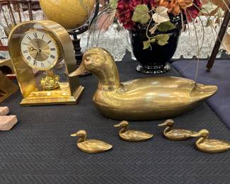 brass duck set