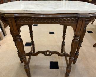 Marble top antique table