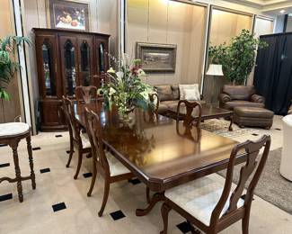 This formal dining set is what we consider perfect condition...well taken care of, clean seats, really beautiful.