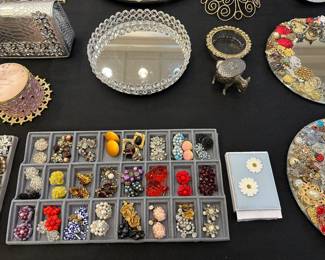 MANY pieces of vintage jewelry, which we will be adding more to several future sales.  So unique and pretty!