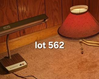 Vintage desk lamps