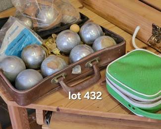 Vintage bocce ball sets