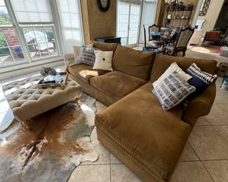 Arhaus 2pc  lounger sectional sofa