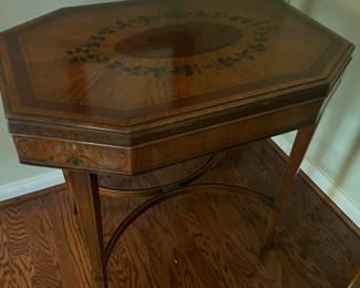 Exquisite inlaid table
20d x 30w x 29h
$375