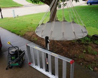 cargo carrier, power washer, swing