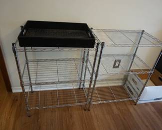 small wire shelves