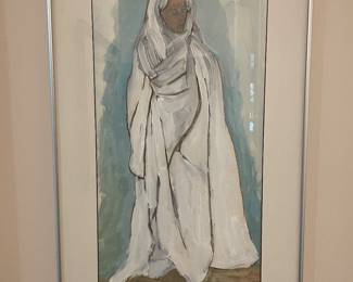 Montgomery artist Jim Sable acrylic on paper “ The Sheikh “