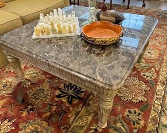 Marble top coffe table