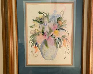 Troy Alabama artist Jane Whatley floral watercolor 